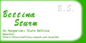 bettina sturm business card